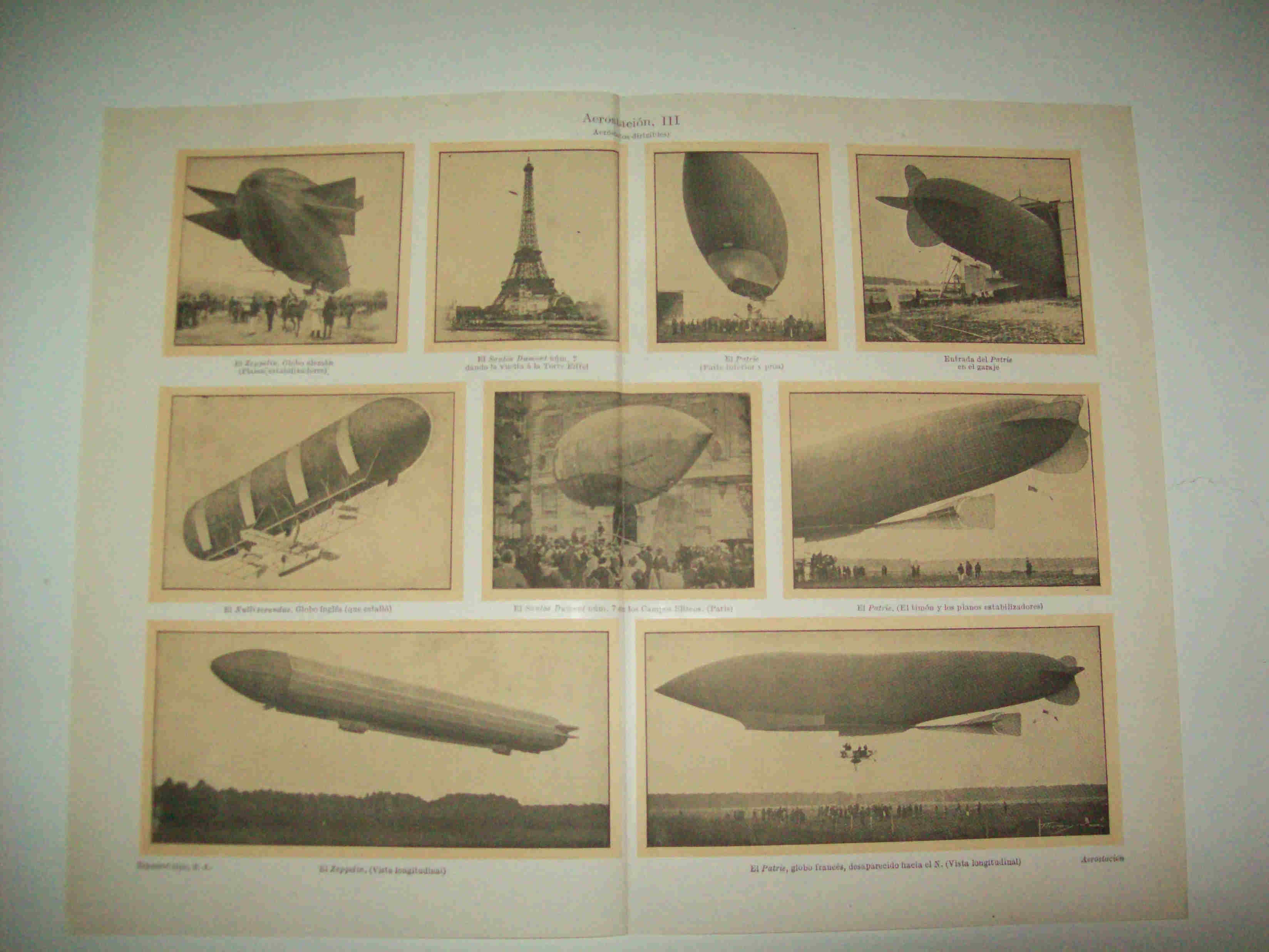 LAMINA ESPASA 15342: Aerostatos dirigibles