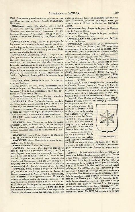 LAMINA ESPASA 15138: Escudo de Covilha Portugal