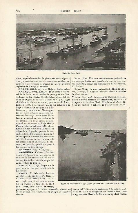 LAMINA ESPASA 15881: Rada de Port Said Egipto