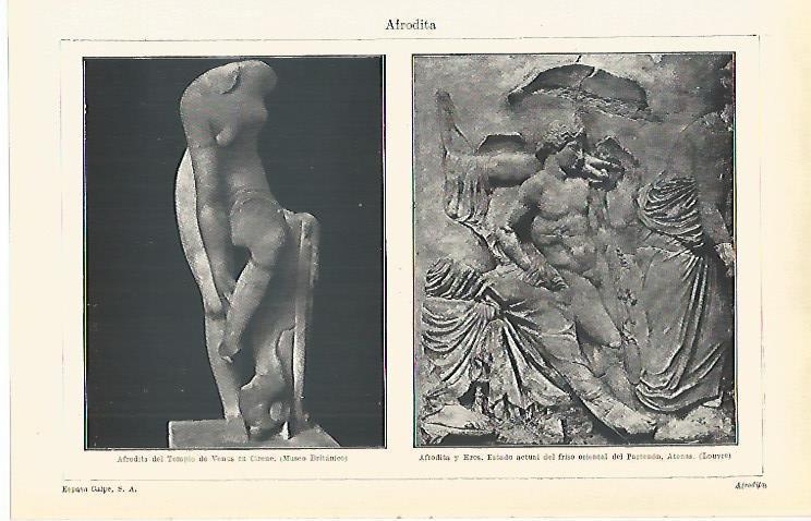 LAMINA ESPASA 15377: Afrodita de Cirene y Afrodita y Eros