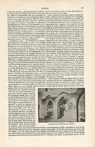 LAMINA ESPASA 15878: Capillas del monasterio de La Rabida Huelva