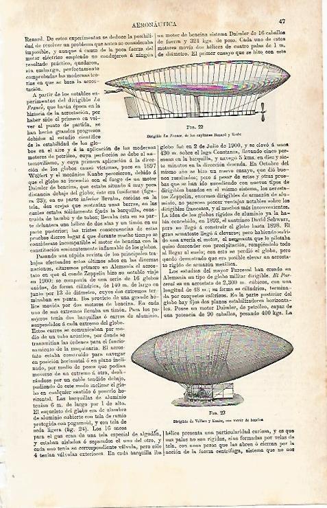 LAMINA ESPASA 15343: Dirigible La France y dirigible de Knabe