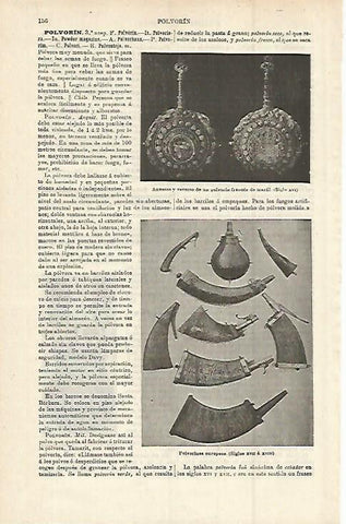 LAMINA ESPASA 15187: polvorin frances