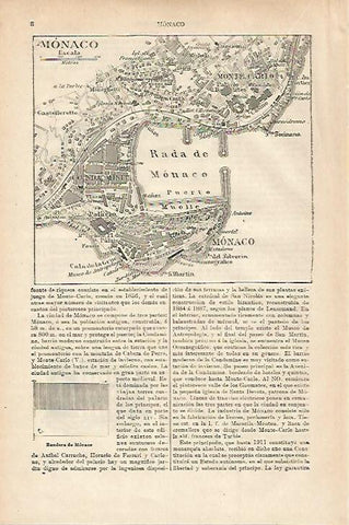 LAMINA ESPASA 27886: Plano de Monaco