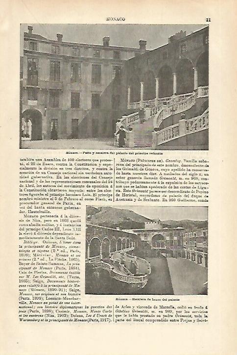 LAMINA ESPASA 27888: Palacio de Monaco
