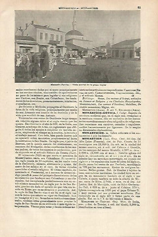 LAMINA ESPASA 27890: Plaza Mayor de Monastir Serbia