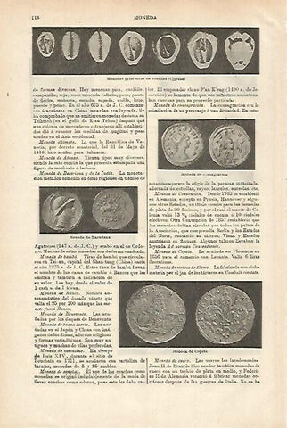 LAMINA ESPASA 27902: Monedas de Copela y Bactriana