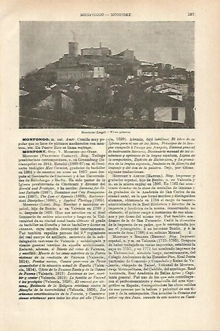 LAMINA ESPASA 27908: Vista de Monforte Lugo