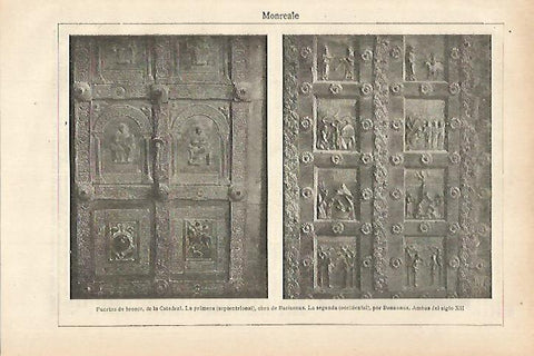 LAMINA ESPASA 27929: Puertas de bronce de la Catedral de Monreale