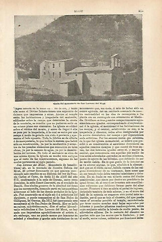 LAMINA ESPASA 27937: Monassterio de San Lorenzo del Mont