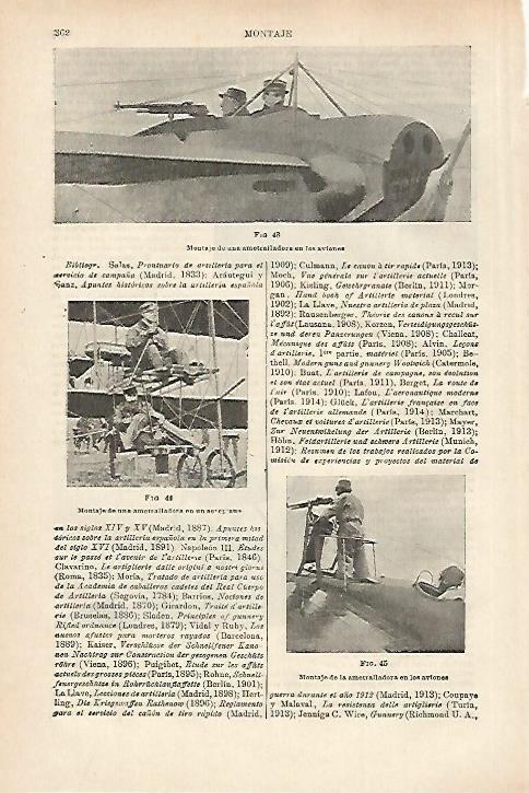 LAMINA ESPASA 27945: Ametralladoras en aviones