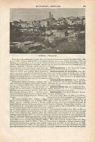 LAMINA ESPASA 27947: Vista de Montalcino Italia
