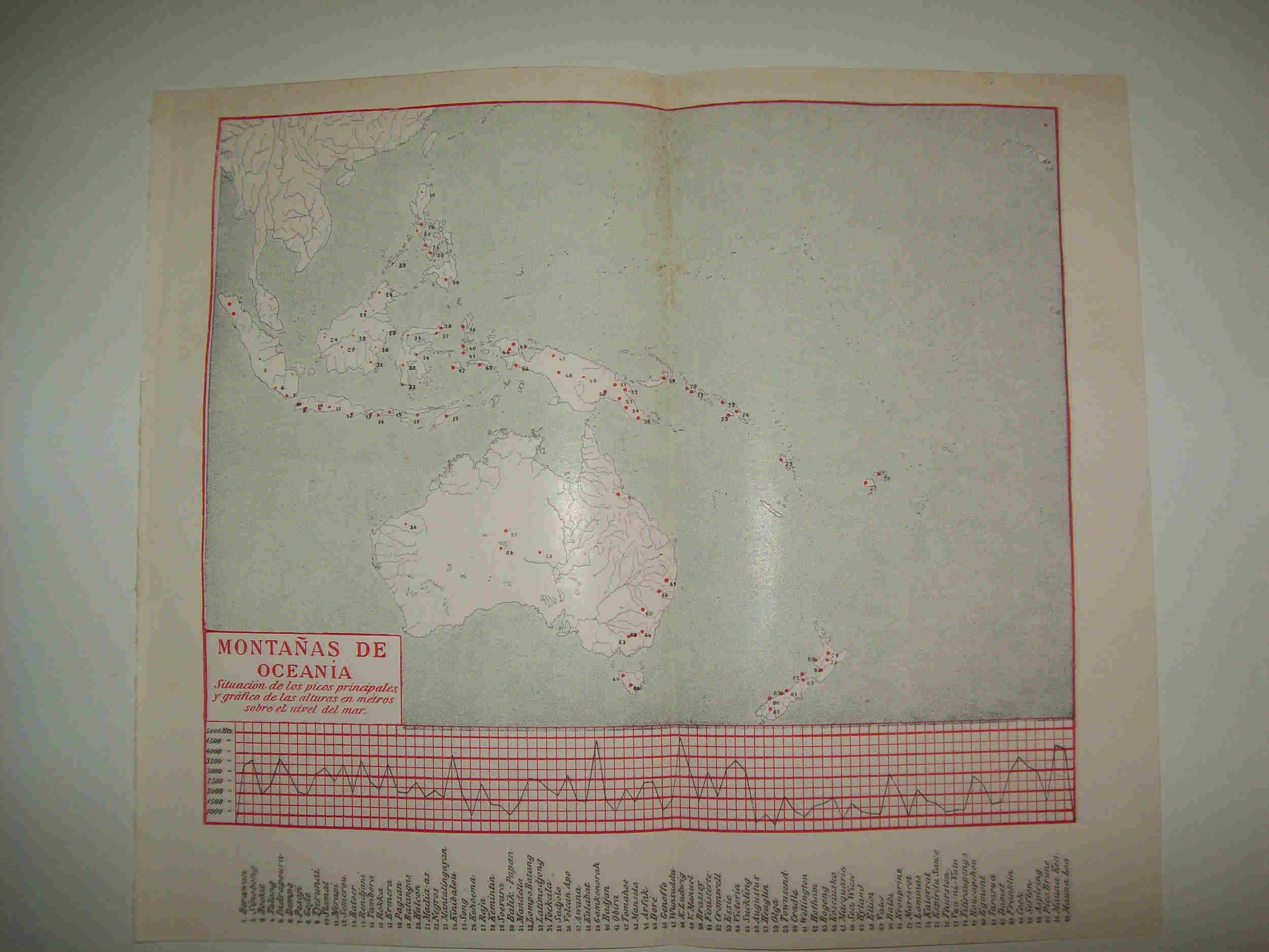 LAMINA ESPASA 27962: Montañas de Oceania