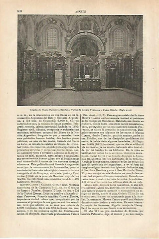 LAMINA ESPASA 27978: Sacristia de la  Abadia de Monte Casino