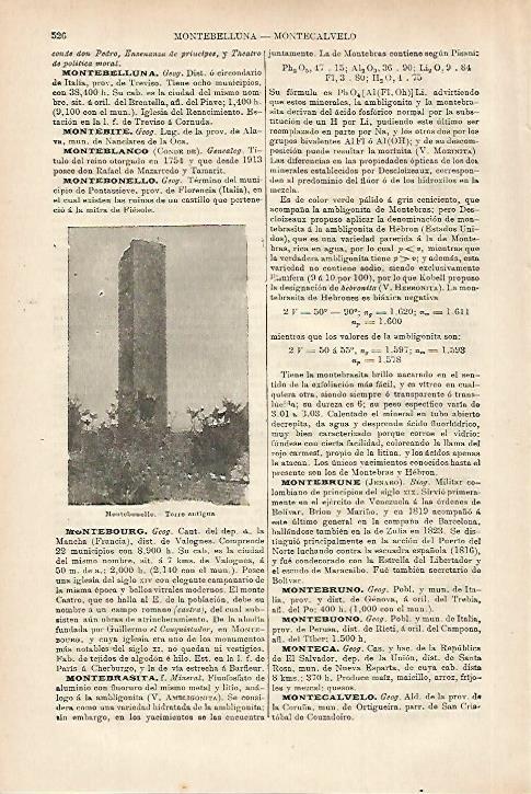 LAMINA ESPASA 27987: Torre de Montebonello Italia