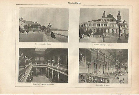 LAMINA ESPASA 27988: Vistas de Montecarlo