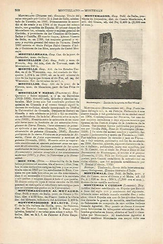 LAMINA ESPASA 27996: Iglesia de San Victor en Montemagno Italia