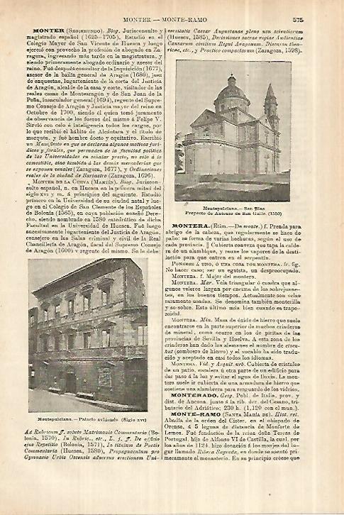 LAMINA ESPASA 28003: Palacio e iglesia en Montepulciano Italia