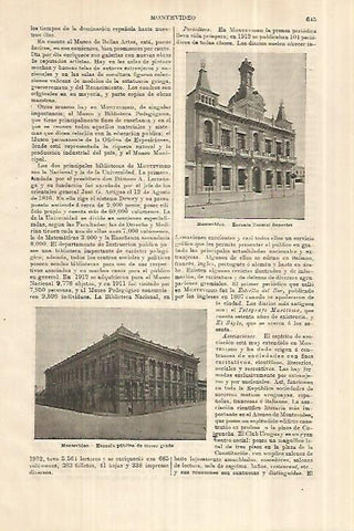 LAMINA ESPASA 28021: Escuela Normal Superior en Montevideo