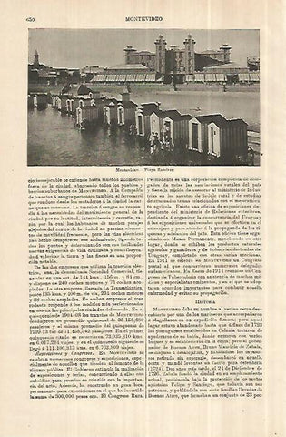 LAMINA ESPASA 28023: Playa Ramirez en Montevideo