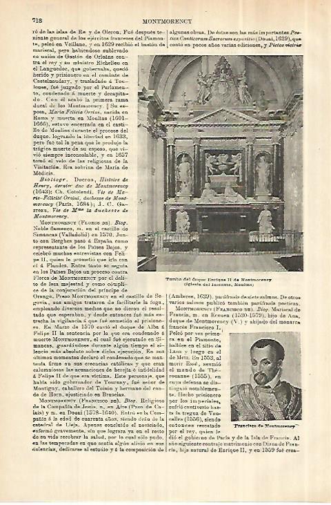 LAMINA ESPASA 28038: Tumba de Enrique II de Montmorency