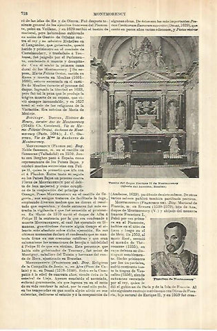 LAMINA ESPASA 28038: Tumba de Enrique II de Montmorency