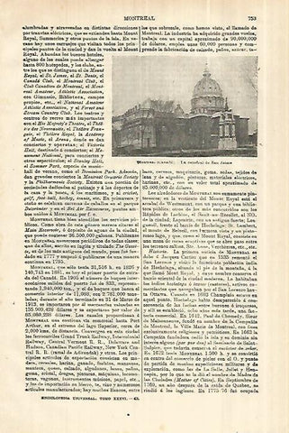 LAMINA ESPASA 28048: Catedral de Montreal Canada