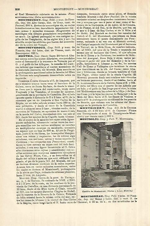 LAMINA ESPASA 28069: Castillo de Montsoreau Francia