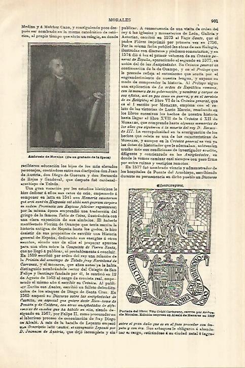 LAMINA ESPASA 28083: Ambrosio de Morales