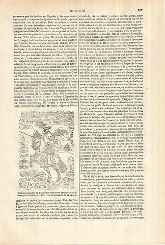 LAMINA ESPASA 28086: Grabado de Felipe IV por Morante el Viejo