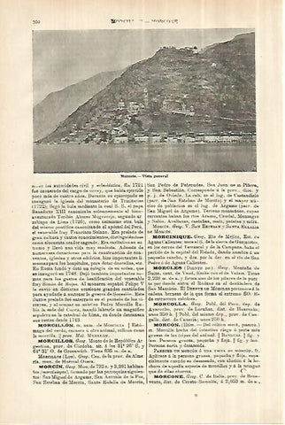 LAMINA ESPASA 28087: Vista de Morcote Colombia