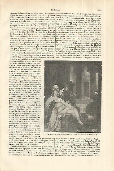 LAMINA ESPASA 28091: La reina de Saba por G. Moreau