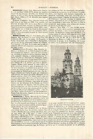 LAMINA ESPASA 28095: Catedral de Morelia Mexico