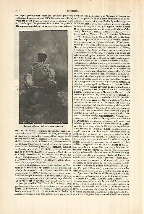 LAMINA ESPASA 28101: La preferida por Jaime Morera y Galicia