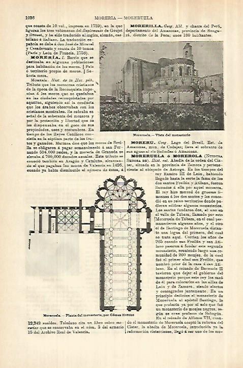 LAMINA ESPASA 28102: Monassterio de Moreruela Zamora