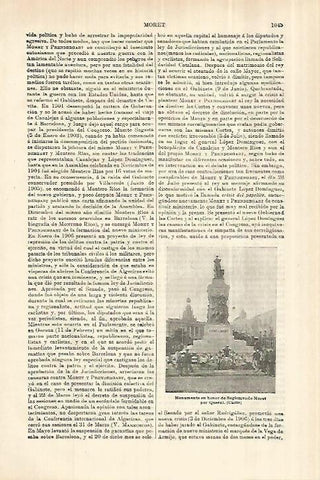 LAMINA ESPASA 28104: Monumento a Moret en Cadiz