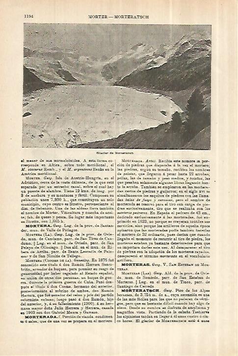 LAMINA ESPASA 28122: Galciar de Morteratsch