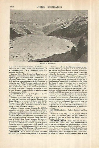 LAMINA ESPASA 28122: Galciar de Morteratsch
