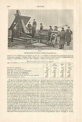 LAMINA ESPASA 28127: Mortero de Francia de 2794 mm