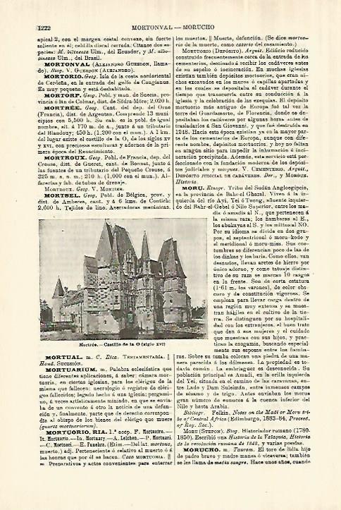 LAMINA ESPASA 28132: Castillo de la O en Mortree Francia