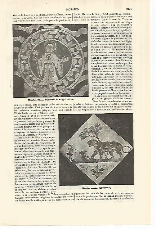 LAMINA ESPASA 28136: Mosaicos romanos