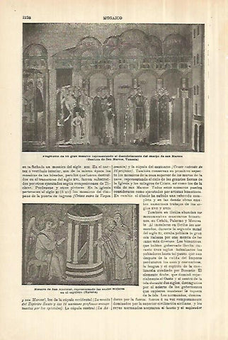 LAMINA ESPASA 28139: Mosaico de San Apolinar en Ravena