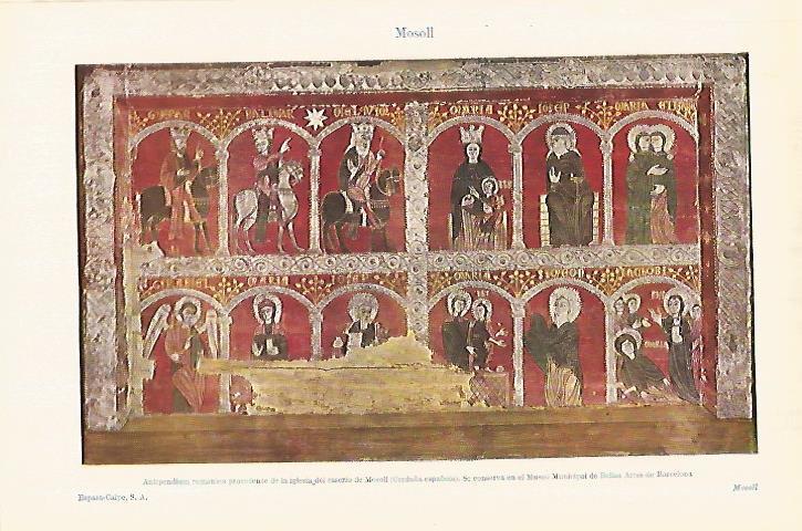 LAMINA ESPASA 28152: Antipedium romanico en el Museo de Bellas Artes de Barcelona