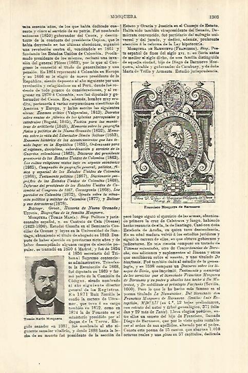 LAMINA ESPASA 28153: Francisco Mosquera de Barnuevo