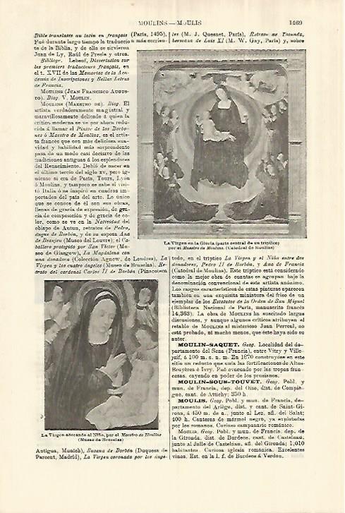 LAMINA ESPASA 28183: La Virgen en la Gloria por el maestro de Moulins