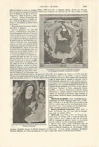 LAMINA ESPASA 28183: La Virgen en la Gloria por el maestro de Moulins