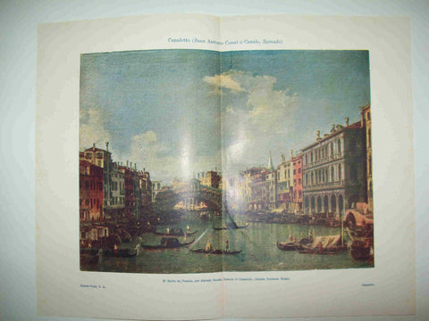 LAMINA ESPASA 28190: El Rialto por Canaletto