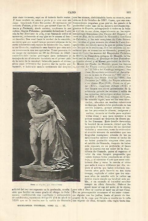 LAMINA ESPASA 28209: Jesus en el pilar por Alonso Cano