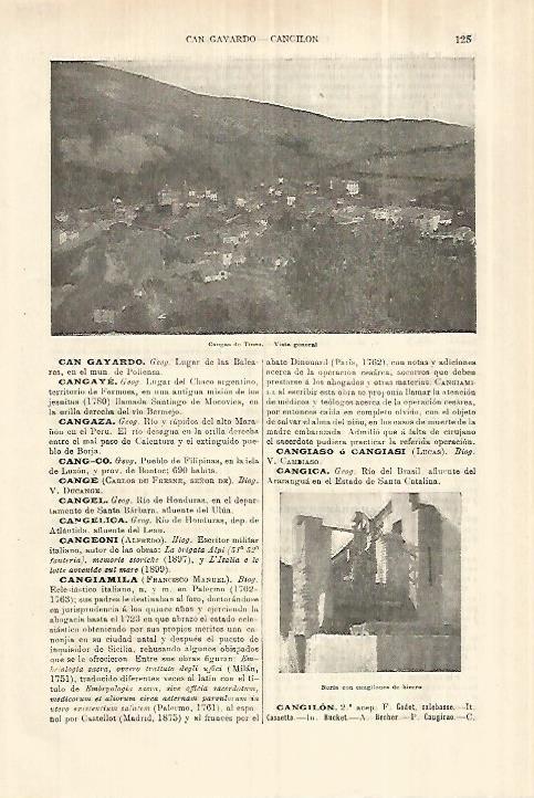 LAMINA ESPASA 28214: Vista de Cangas de Tineo