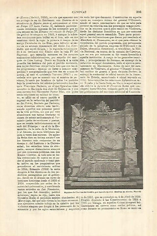 LAMINA ESPASA 28222: Sepulcro de Canovas del Castillo